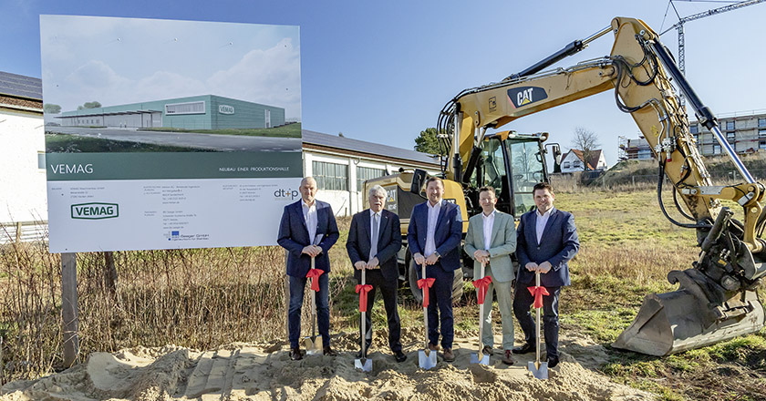 Vemag Maschinenbau Produktionshalle Spatenstich