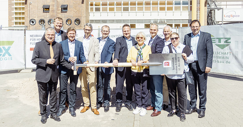 Raps Extraktion Spatenstich